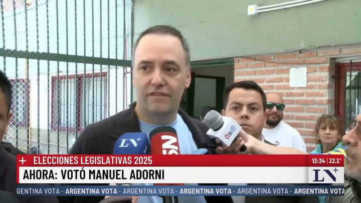 Manuel Adorni Fue A Votar Y Recibió Insultos De Un Votante