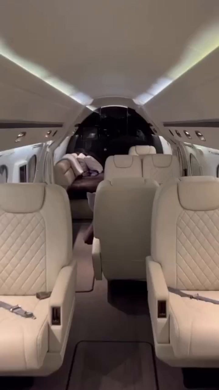 El avión en el que Javier Milei viajó a EE.UU.