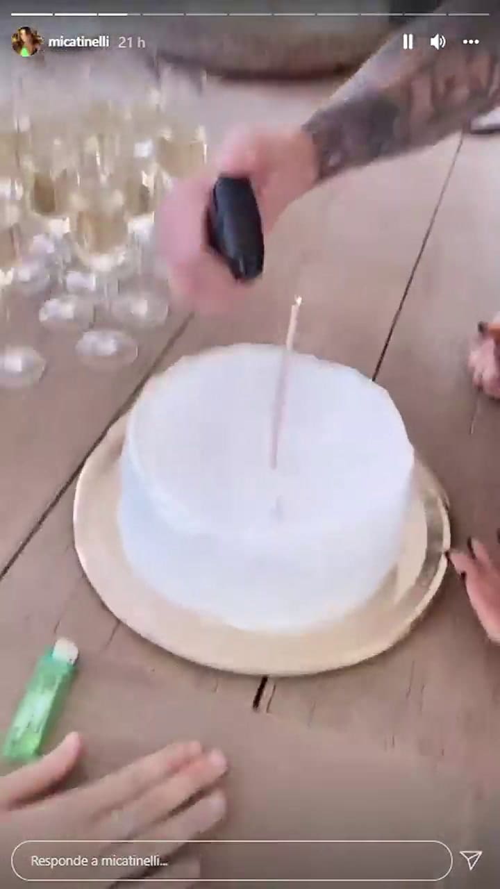 El festejo de cumpleaños de Juanita Tinelli junto a su papá - Fuente: Instagram
