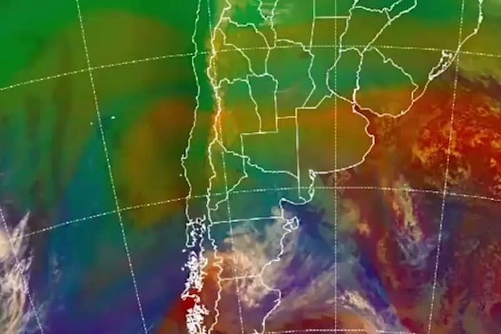 (GIF) La semana comenzó con heladas en el centro y sur del país
