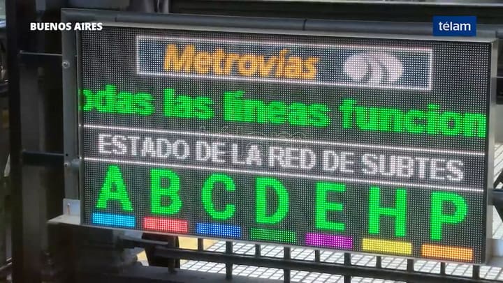 La Línea B del Subte está interrumpida hasta las 13 por 'agresiones al personal' - Fuente: Télam