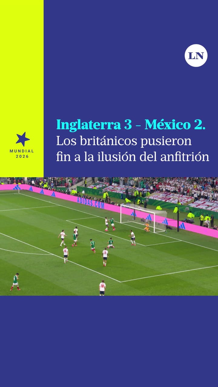 Inglaterra ganó 3 a 2 y puso fin al sueño mexicano en el Azteca