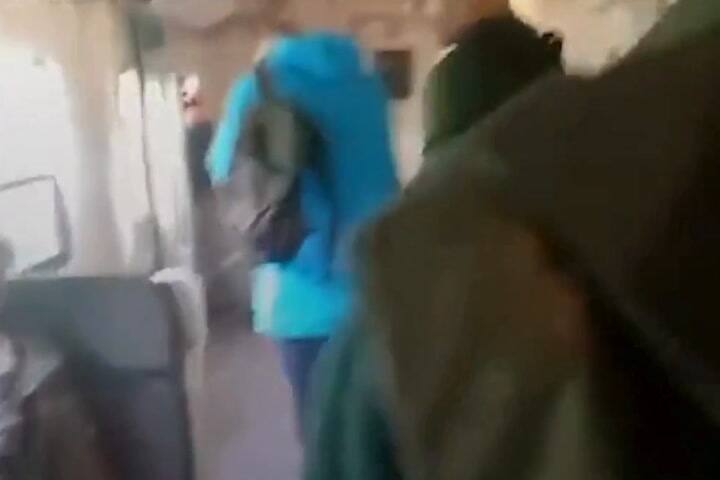 El video del accidente del Ferrocarril San Martín desde dentro del tren (GIF)