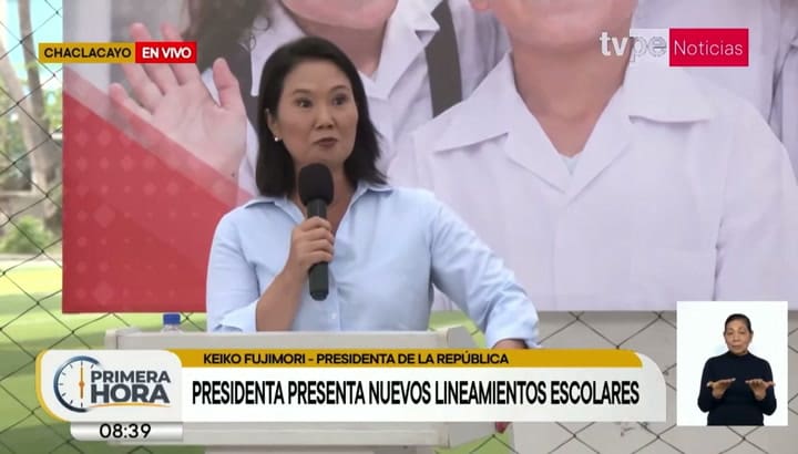 Las palabras de Keiko sobre el nuevo régimen de disciplina en las escuelas de su país