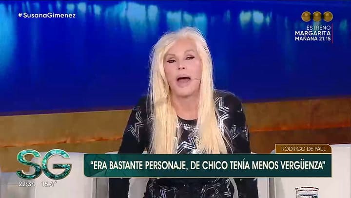 El pedido de Rodrigo De Paul a Susana Gimenez tras su primer blooper al aire: "Dale, Su"