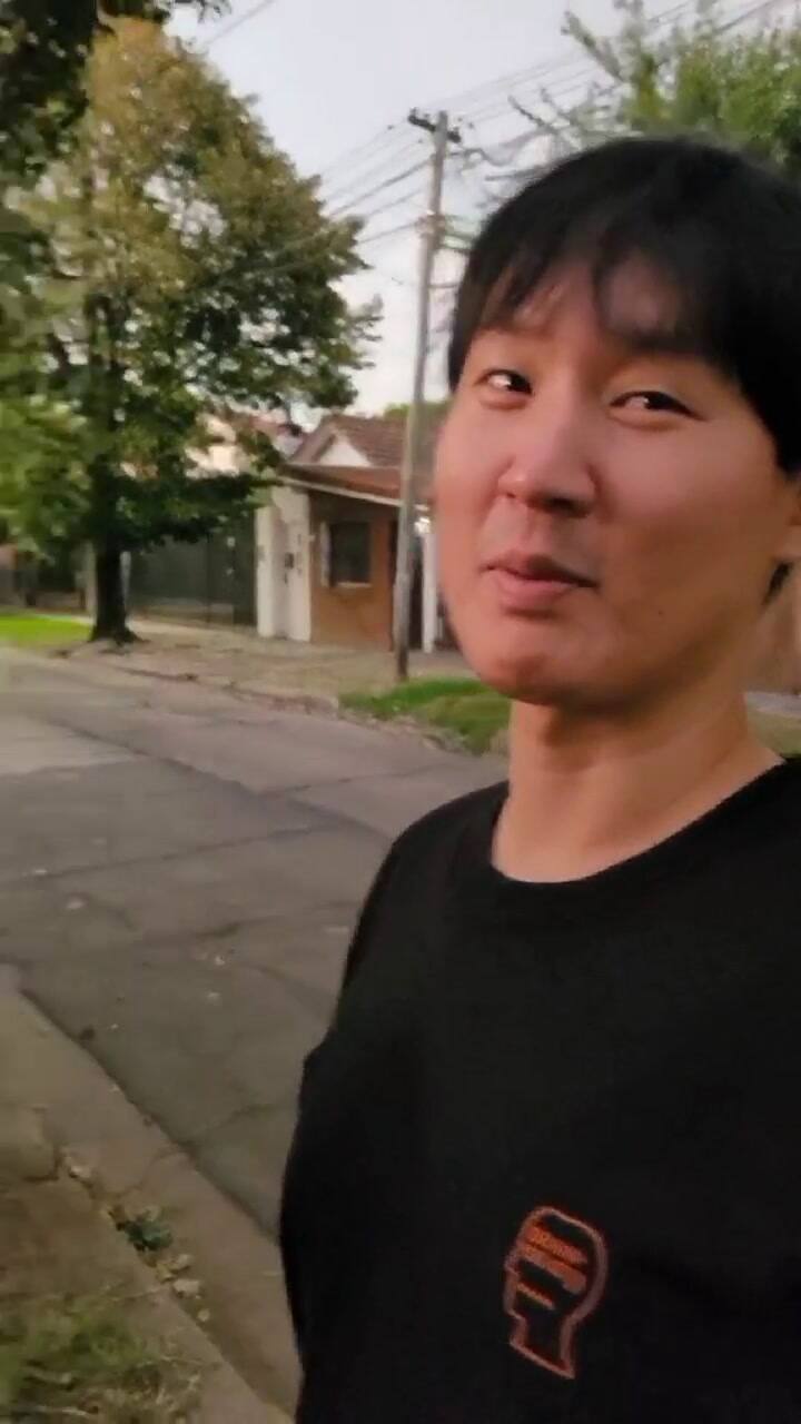 Jiwon valoró el atardecer en Argentina