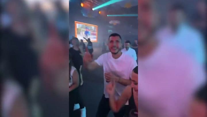 Messi y Antonela bailaron juntos durante la fiesta de los campeones del mundo