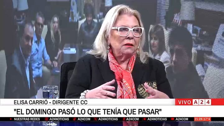 Elisa Carrió sobre los hermanos Milei