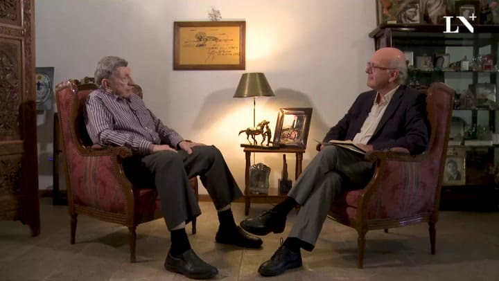 Luis Landriscina con Pablo Sirvén