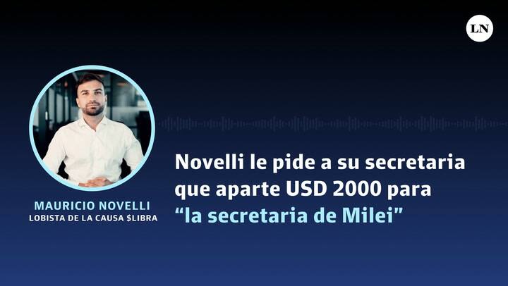 Novelli habla con su secretaria sobre la financiera