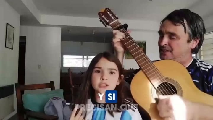 La canción viral del payador y su hija