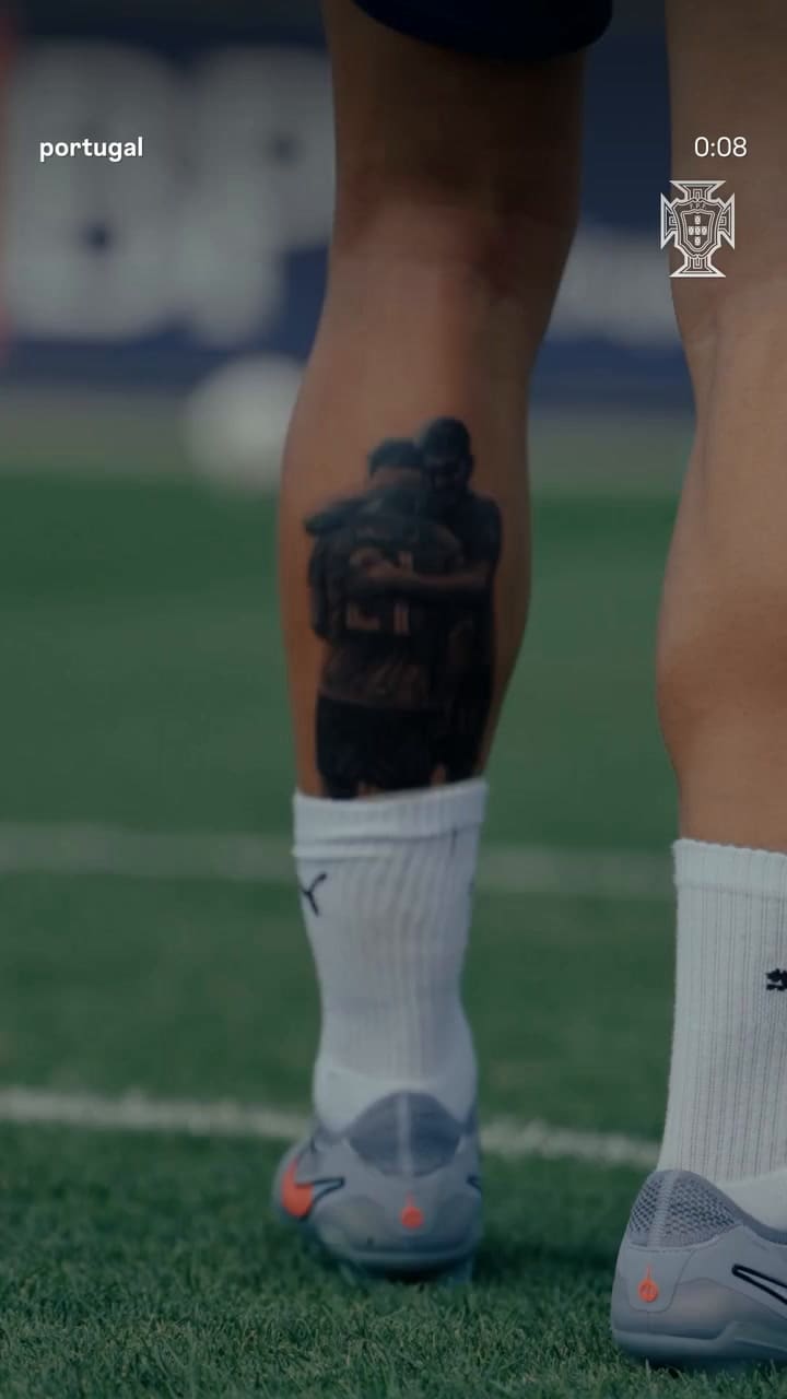 El tatuaje de Ruben Neves en homenaje a Diogo Jota