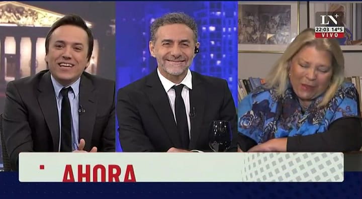 Carrió con José del Río: 'En Juntos por el Cambio vamos a solucionar todos los problemas'
