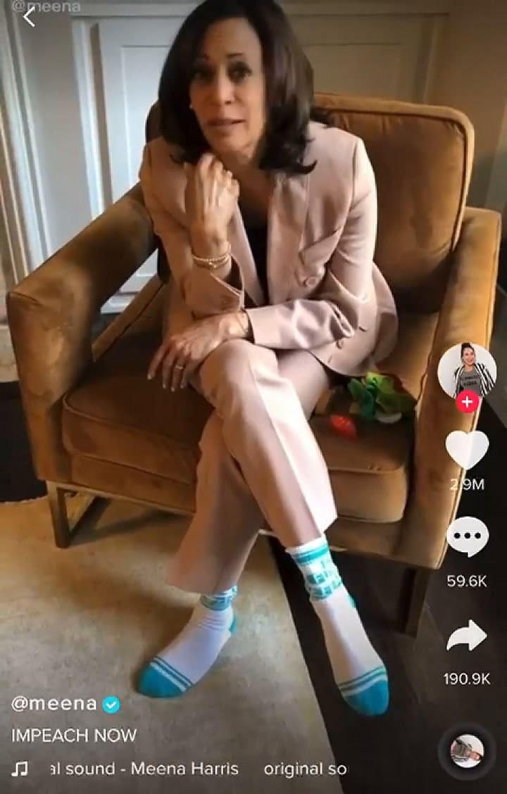 El detalle en las medias de Kamala Harris