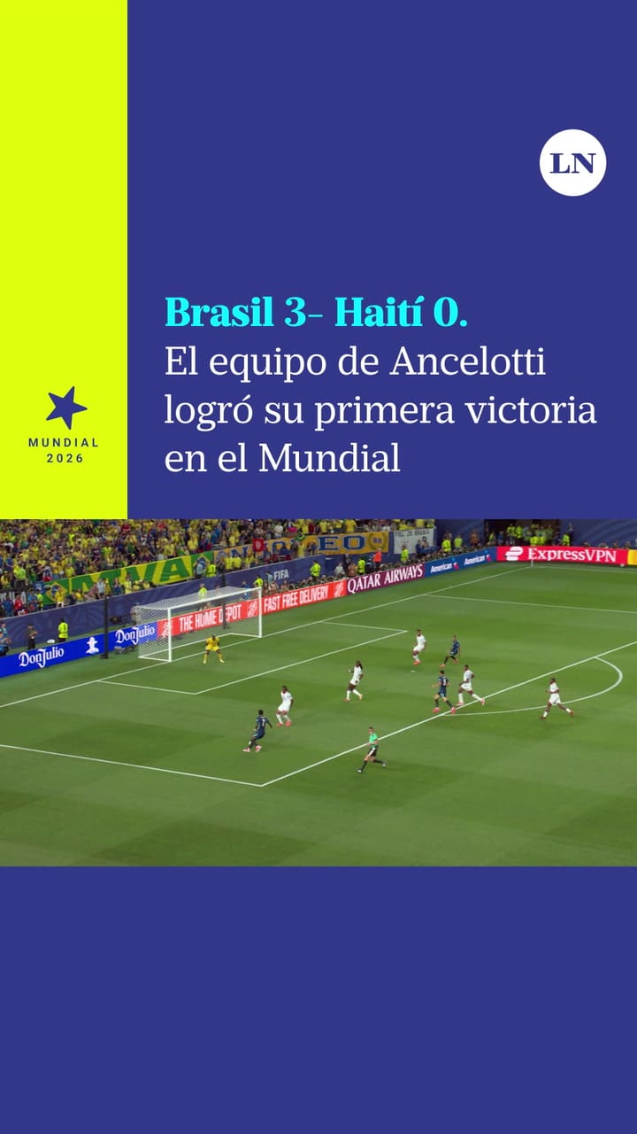 Brasil 3 - Haití 0: el equipo de Ancelotti logró su primera victoria en el Mundial- RESUMEN COMPLETO