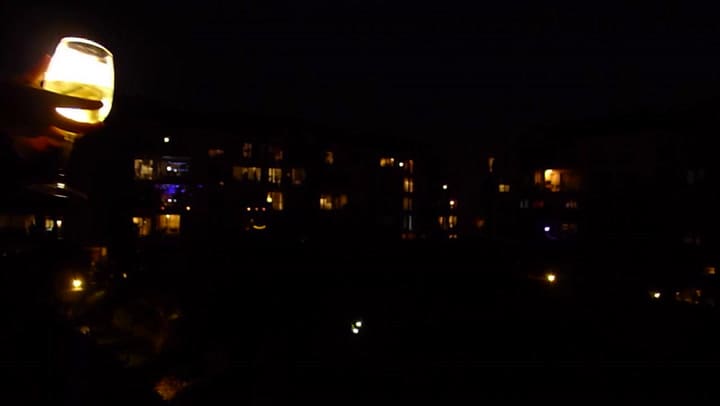 Festejo en los balcones
