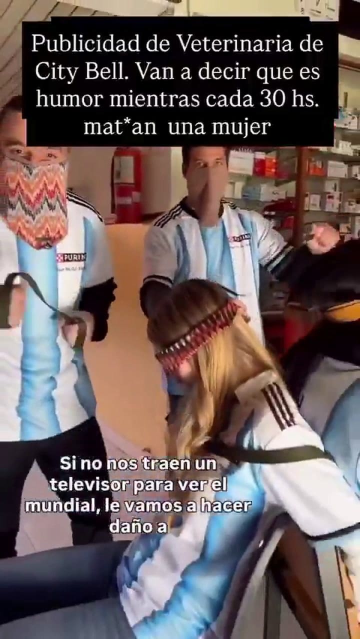La publicidad de una veterinaria de City Bell que buscaba "hacer una broma" sobre la violencia de género