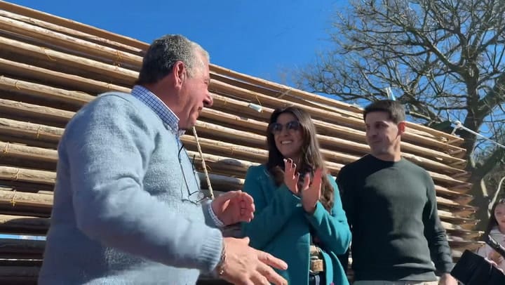 El momento en el que se conoció públicamente la medida del salame