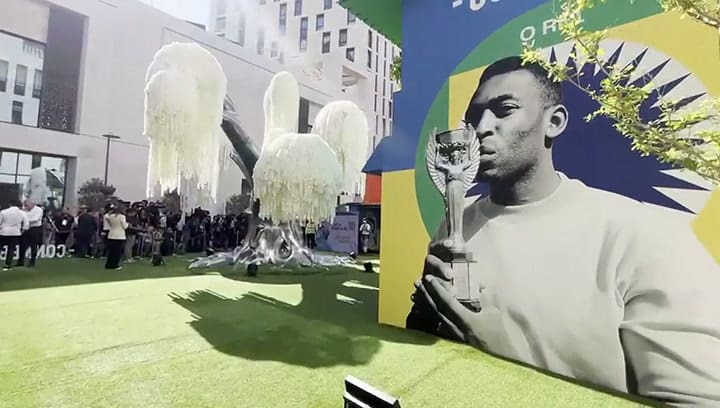 LA NACION en el homenaje a Diego Maradona en Qatar