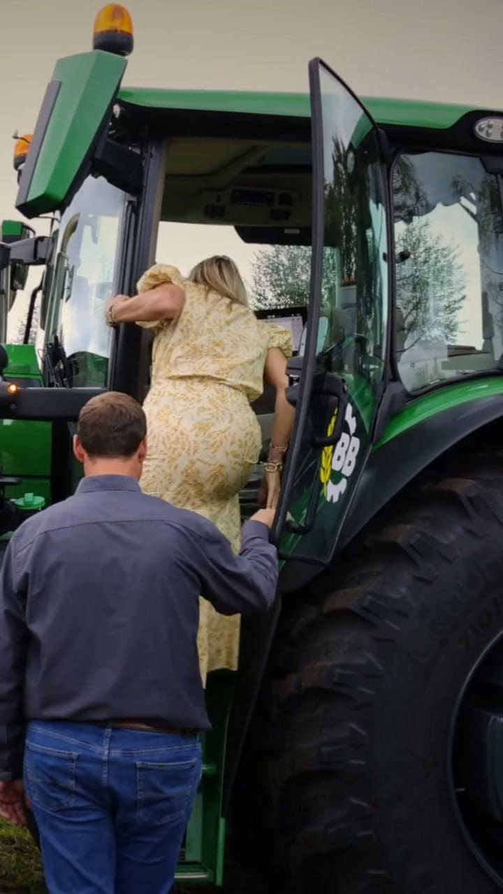 Máxima Zorreguieta sorprendió a todos al conducir un tractor