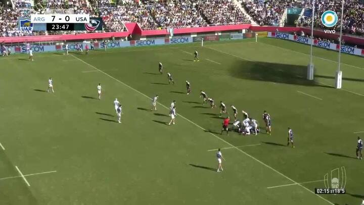Joaquín Tuculet, el segundo try argentino