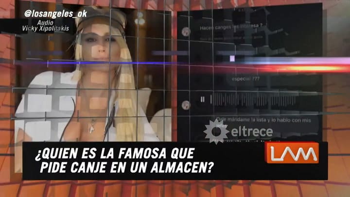 Vicky Xipolitakis le mandó a una tienda en busca de canje: 'Necesito queso, fideos y champagne'
