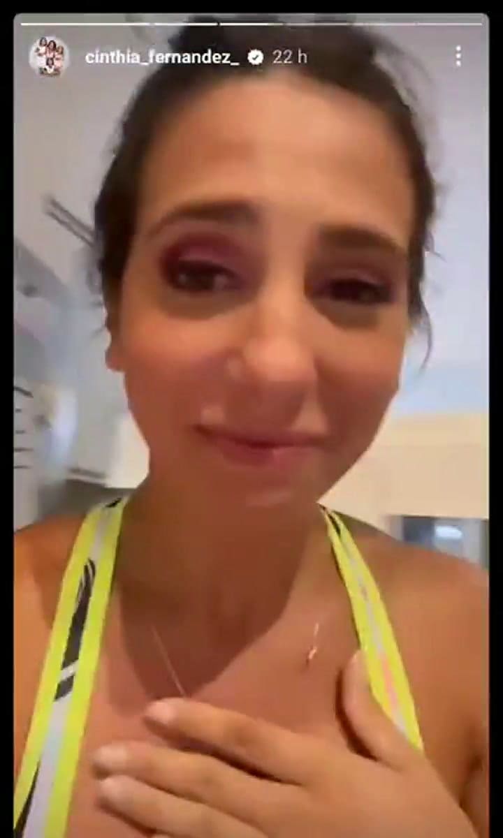 El mal momento de Cinthia Fernández en la pileta de su casa: “Es inmundo”