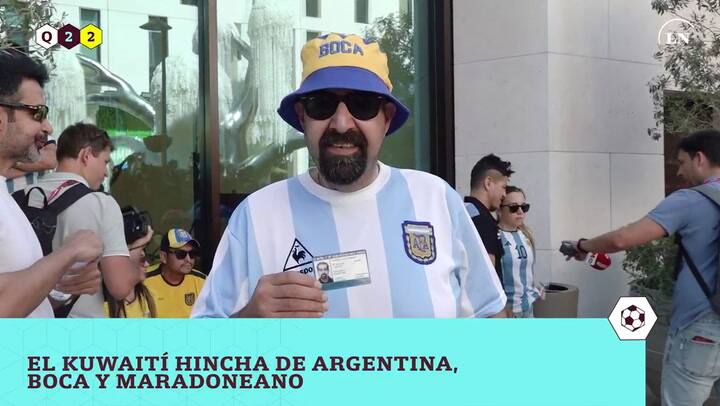 El kuwaiti fan de la Argentina, de Boca y Maradoneano.