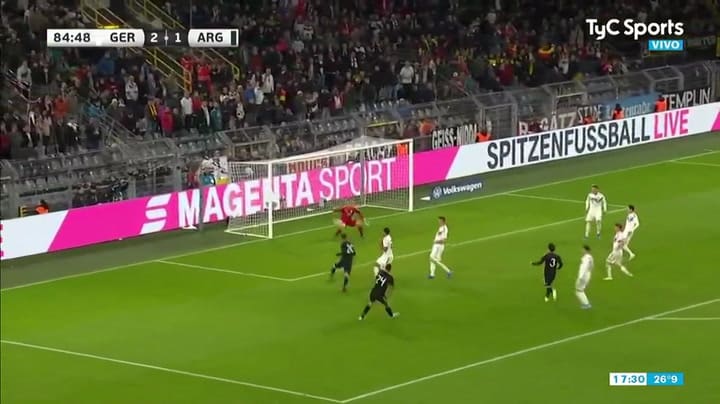 El empate Argentina: gol de Ocampos