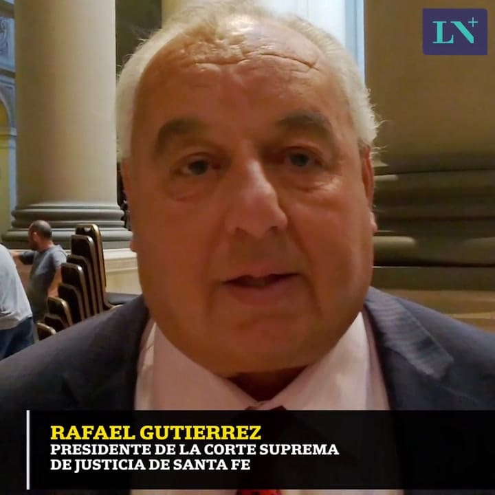 Rafael Gutiérrez. presidente de la Corte Suprema de Justicia de Santa Fe
