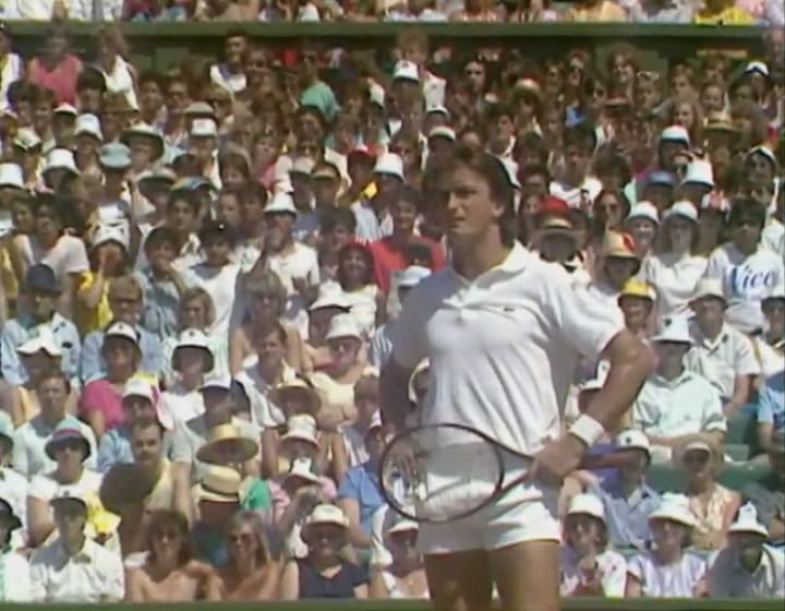 El francés Henri Leconte y la mariposa Holly Blue