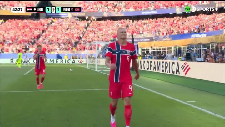 Haaland hizo los dos primeros goles de Noruega en el Mundial 2026