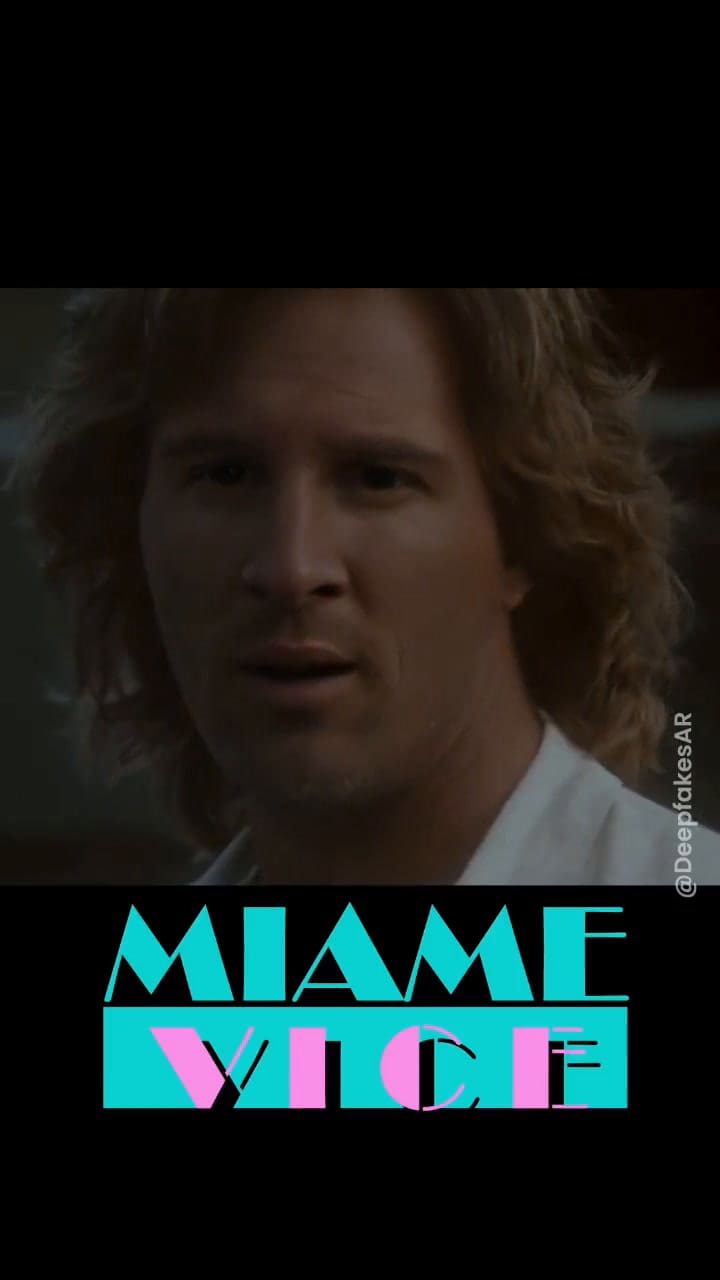 Leo Messi y el Kun Agüero en un deepfake de División Miami
