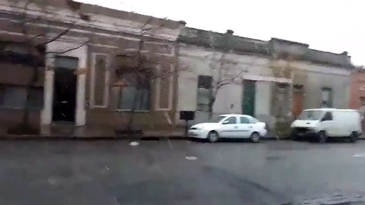 Tres Arroyos amaneció con nevadas - Fuente: Twitter