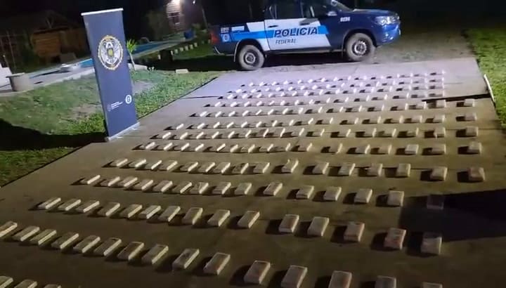 Secuestraron 281 kilos de cocaína