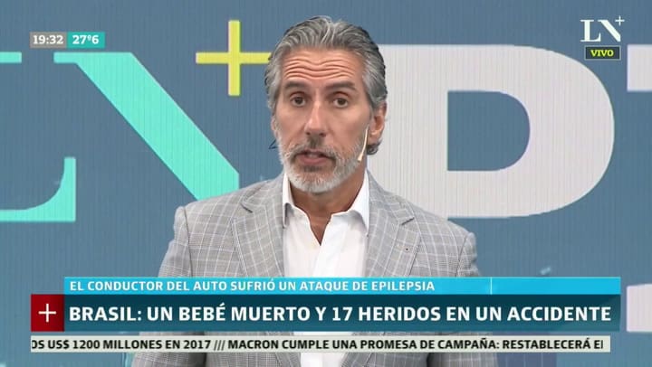 Esta semana, murió en Brasil un bebe atropellado por un hombre que tuvo un episodio epiléptico