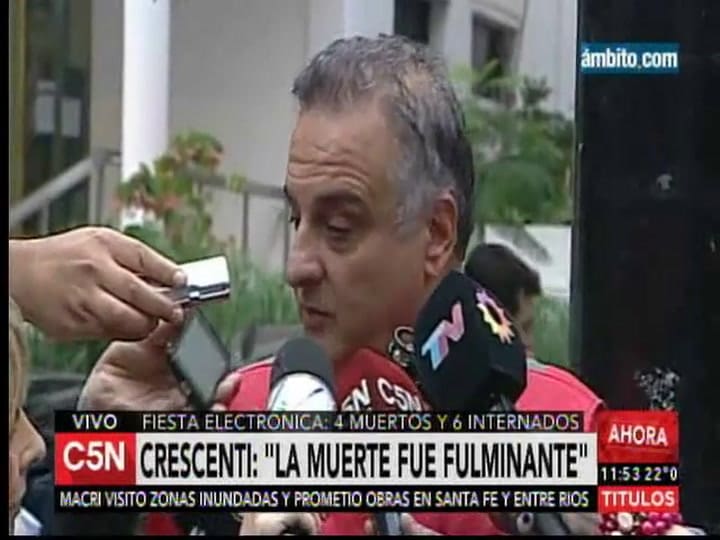 Declaraciones de Alberto Crescenti