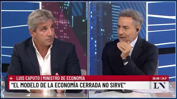 Caputo comentó en LN+ que buscan eliminar los aranceles a la exportación de la industria automotriz