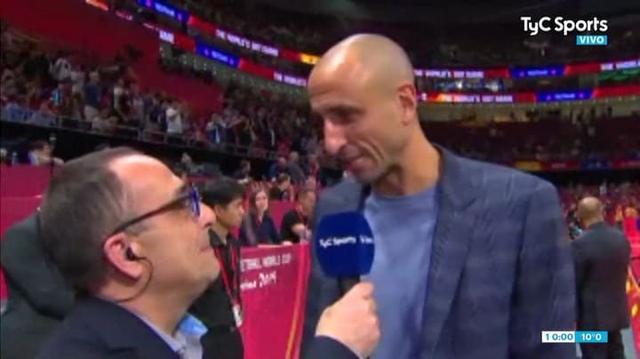 El mano a mano con Manu Ginóbili