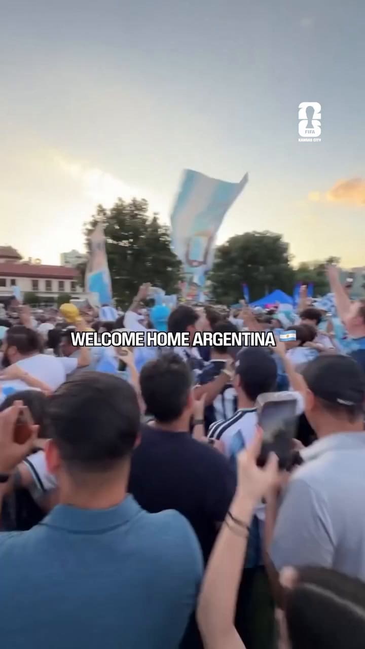 Así fue el primer banderazo argentino en el Mill Creek Park de Kansas City