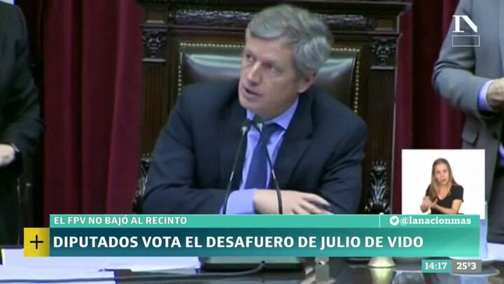 Desafuero de De Vido: la votación