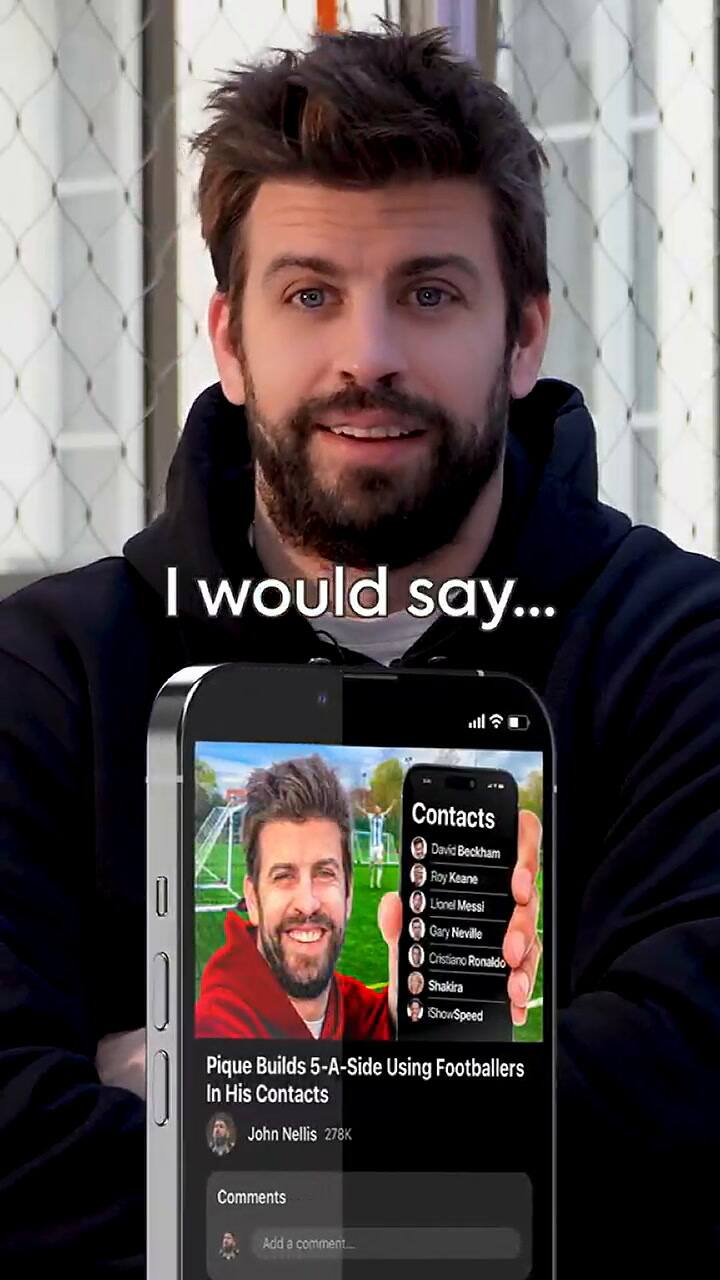 Piqué contesta quién es la persona más famosa entre sus contactos del celular