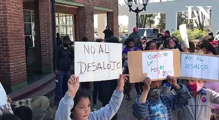 Protestas contra los desalojos