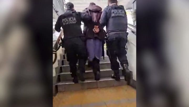 El momento de la detención