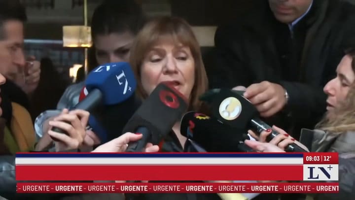 Declaración de Patricia Bullrich