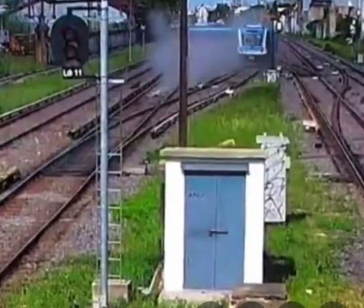 Así fue el momento exacto del descarrilamiento