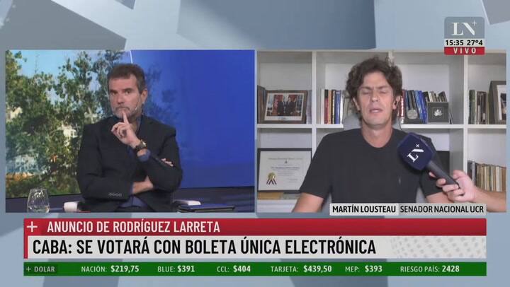 Martín Lousteau habla sobre la decisión de Larreta y la desilusión de Macri