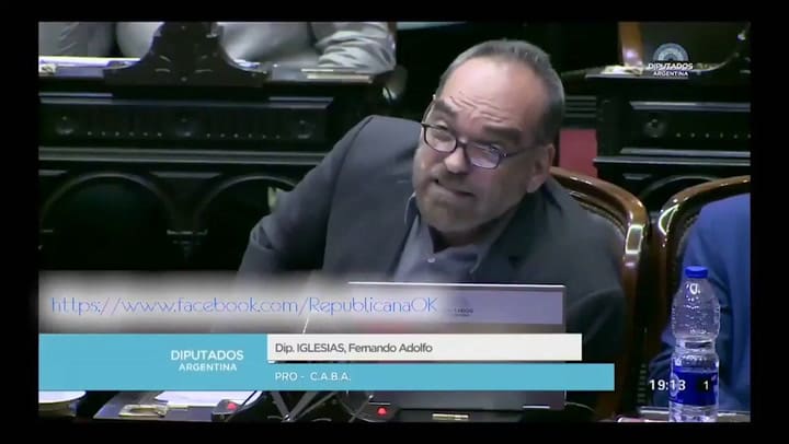 Fernando Iglesias: 'Nos da vergüenza esta sesión'