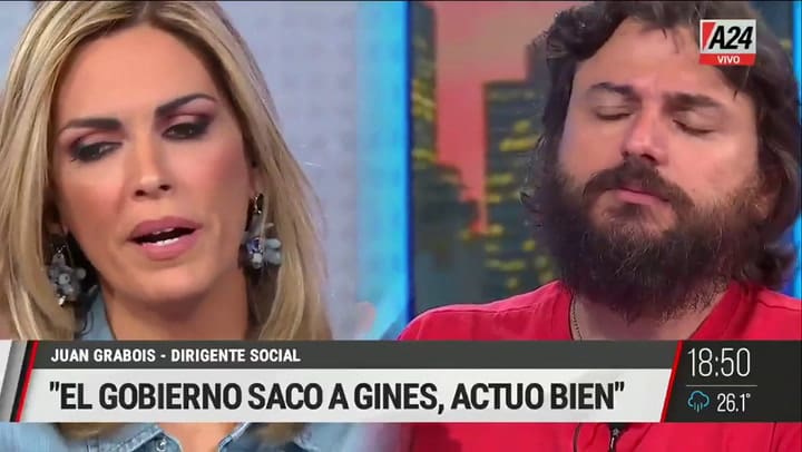 Viviana Canosa y Juan Grabois se cruzaron por las vacunas: “Te equivocaste” - Fuente: A24