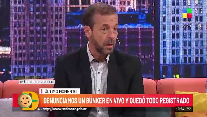 Fabián Rubino, el día después de su experiencia en el búnker de la droga de Once: 'Me puse a llorar'